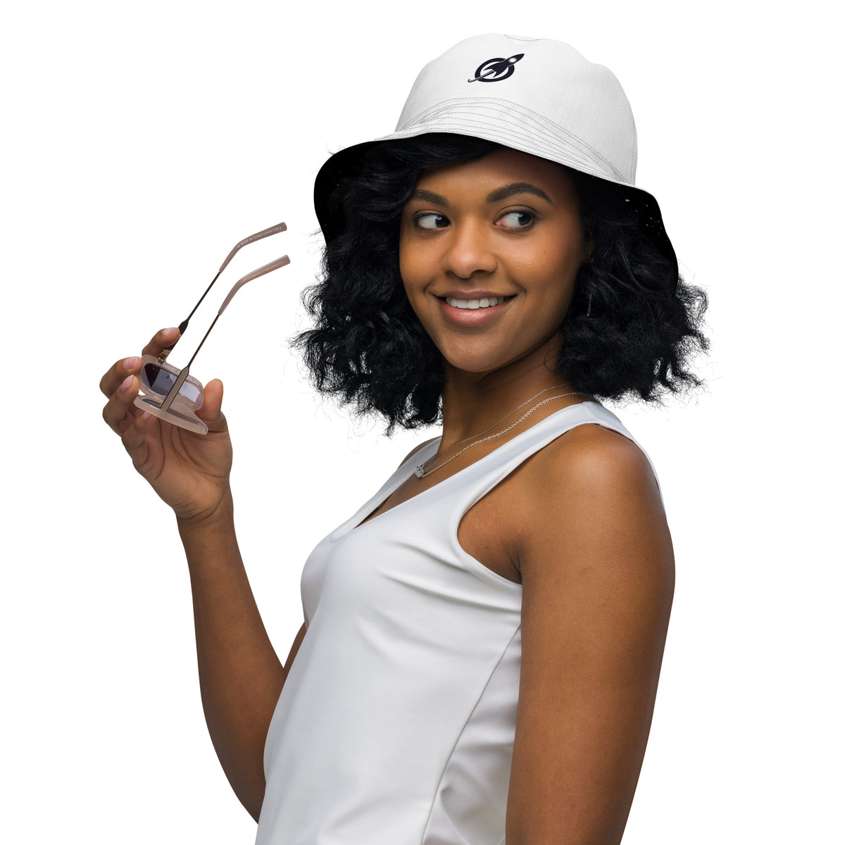Reversible Bucket Hat, left front view