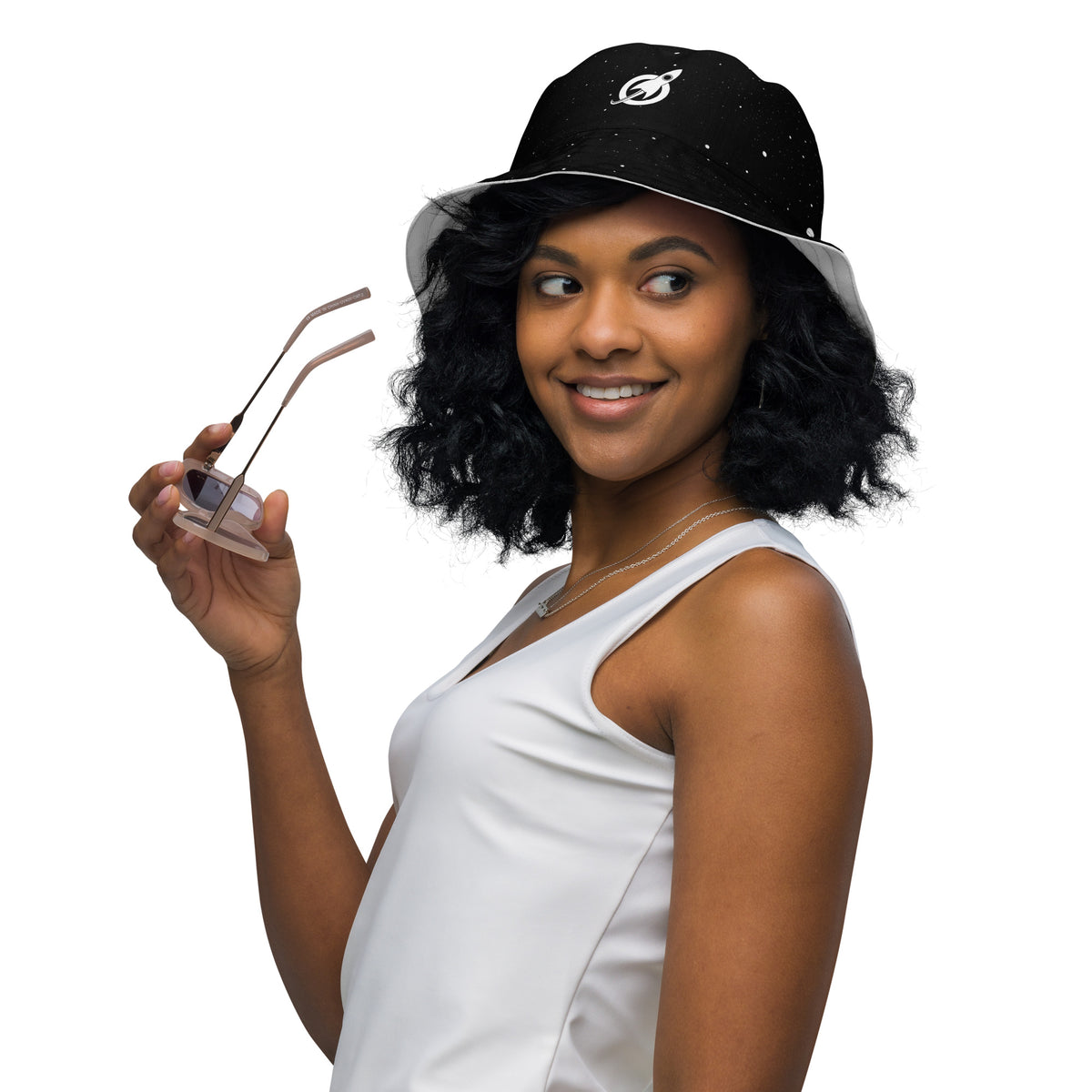 Reversible Bucket Hat, left front view