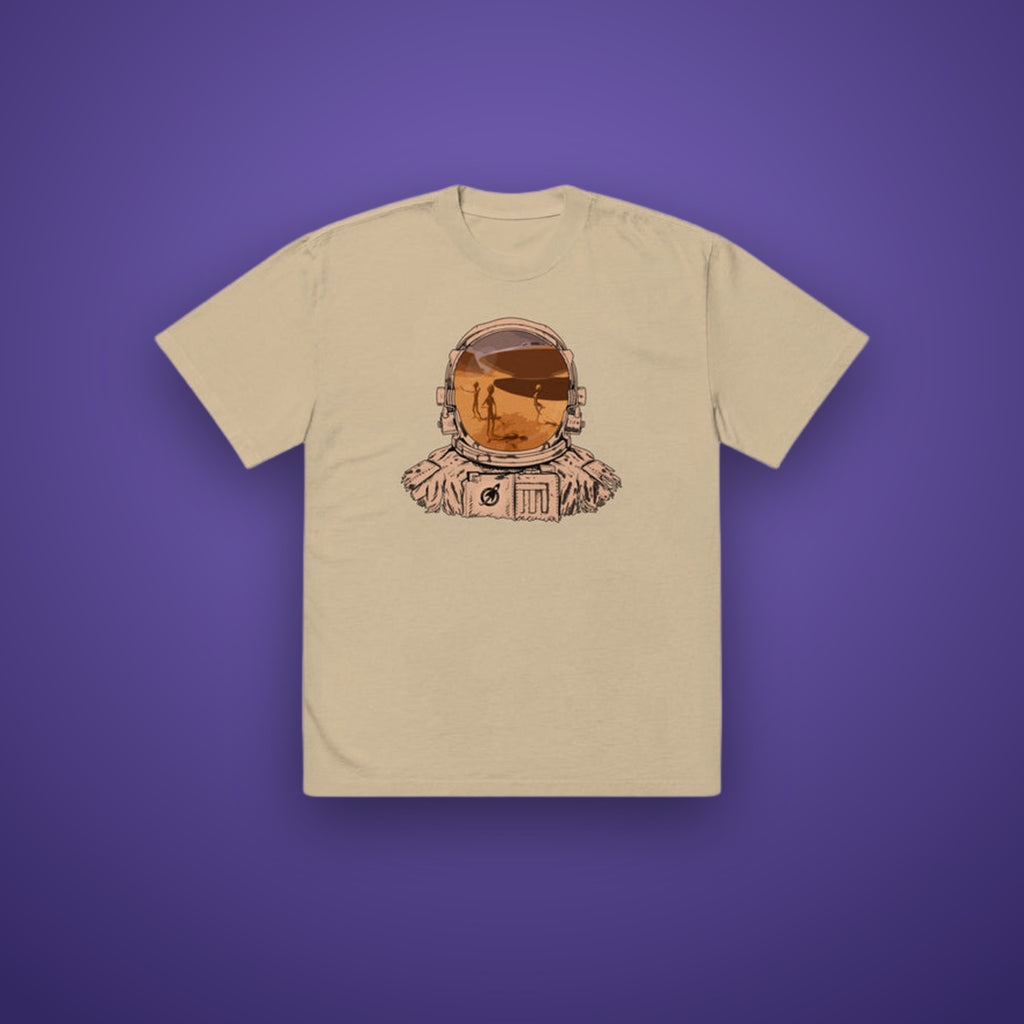 Alien Reflection Tee on Future Astronaut branded background