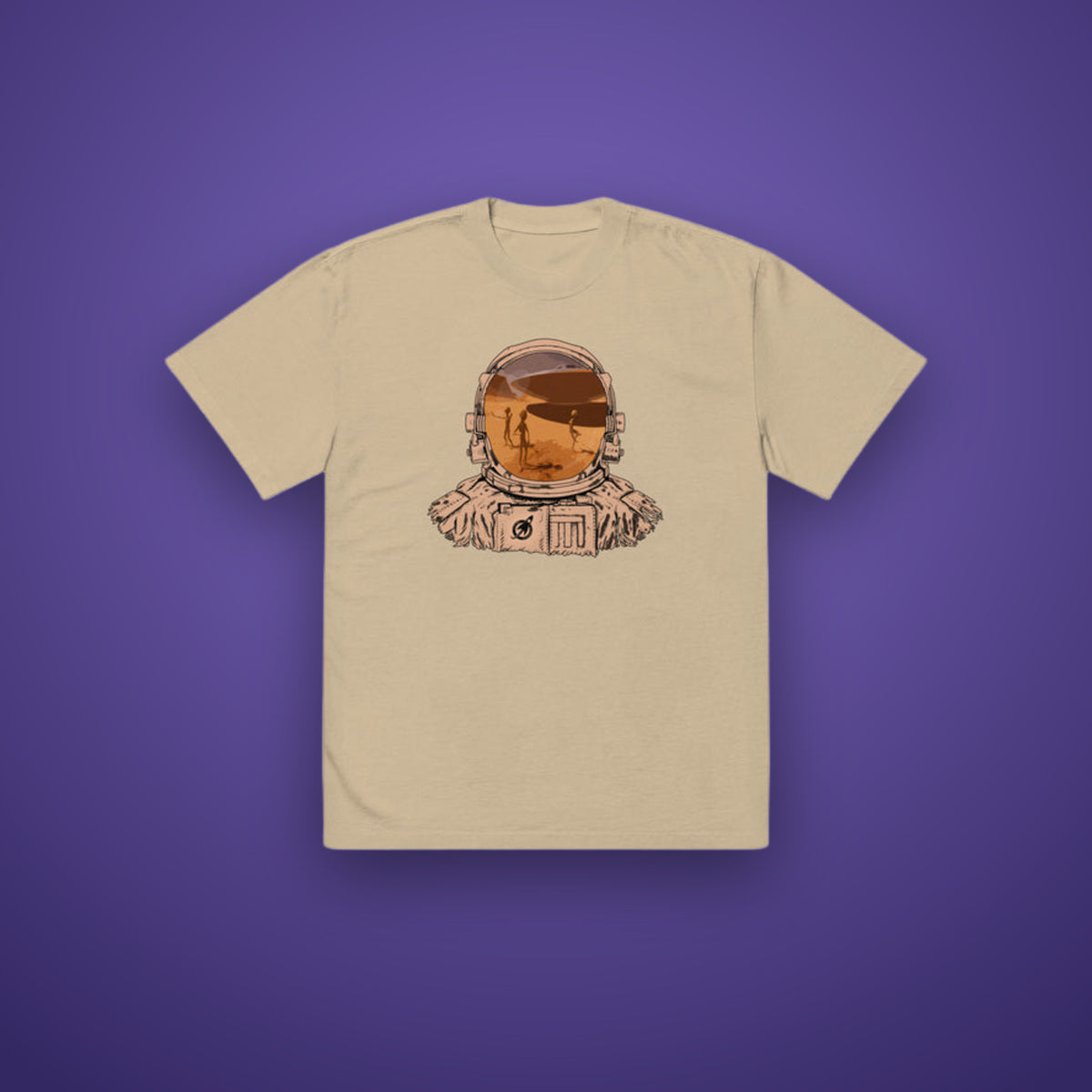 Alien Reflection Tee on Future Astronaut branded background