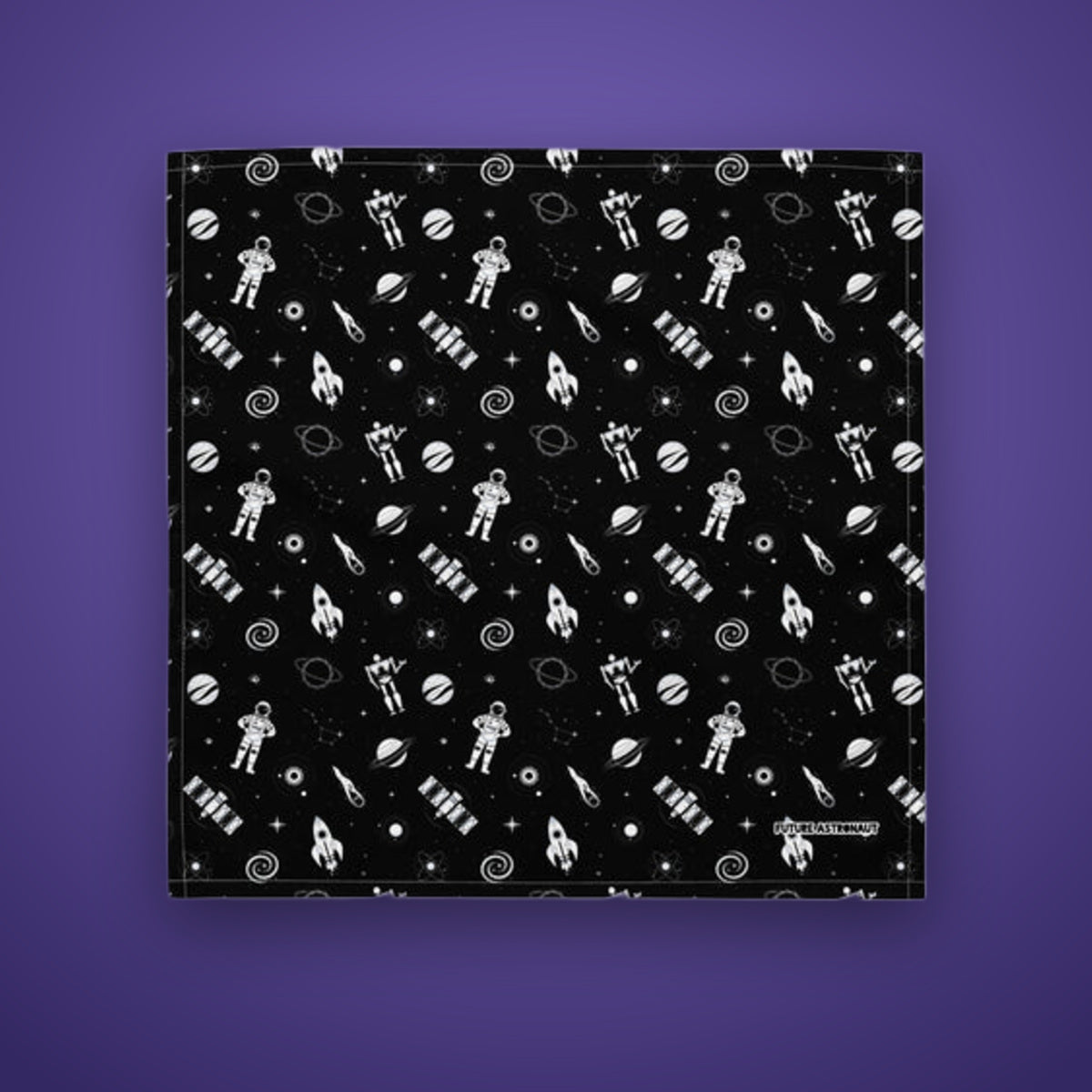 Space Bandana on Future Astronaut branded background