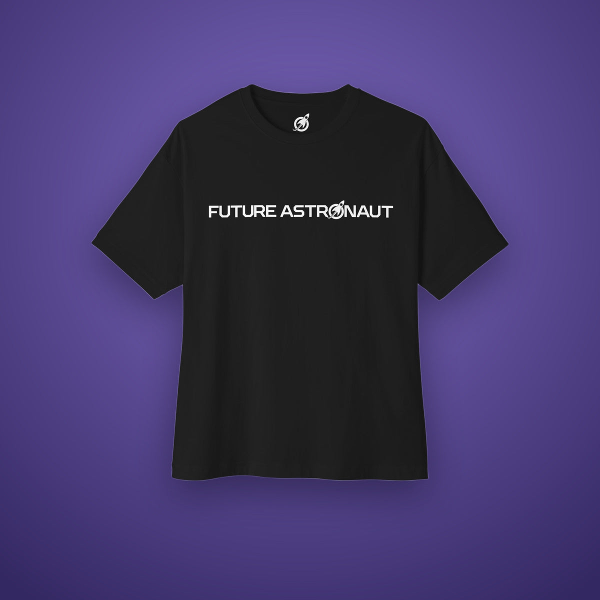 Future Astronaut Boxy Tee on Future Astronaut branded background