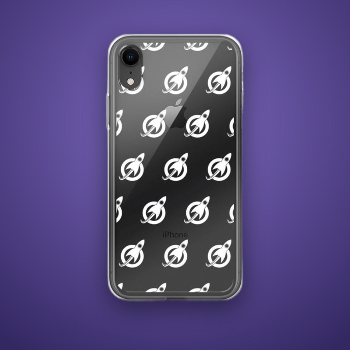 Rocket iPhone Case on Future Astronaut branded background