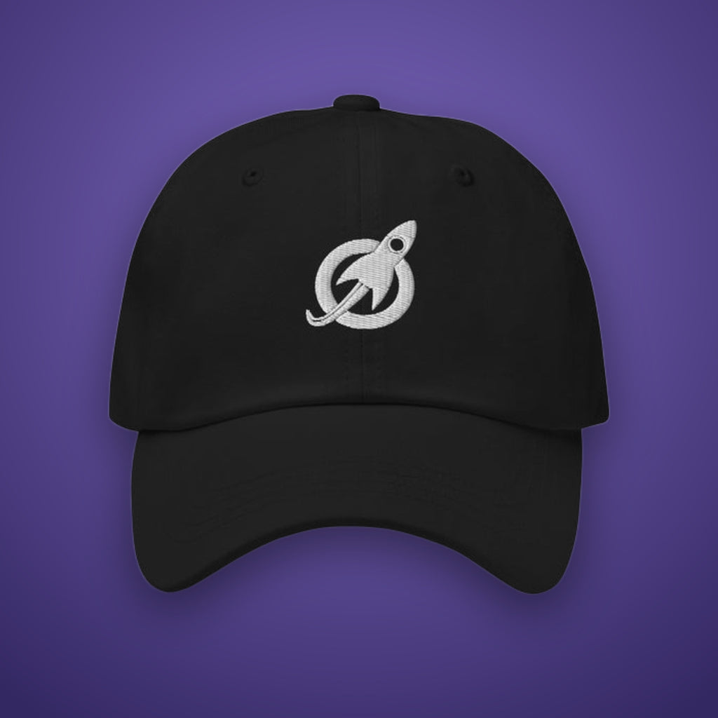 Rocket Dad Hat on Future Astronaut branded background