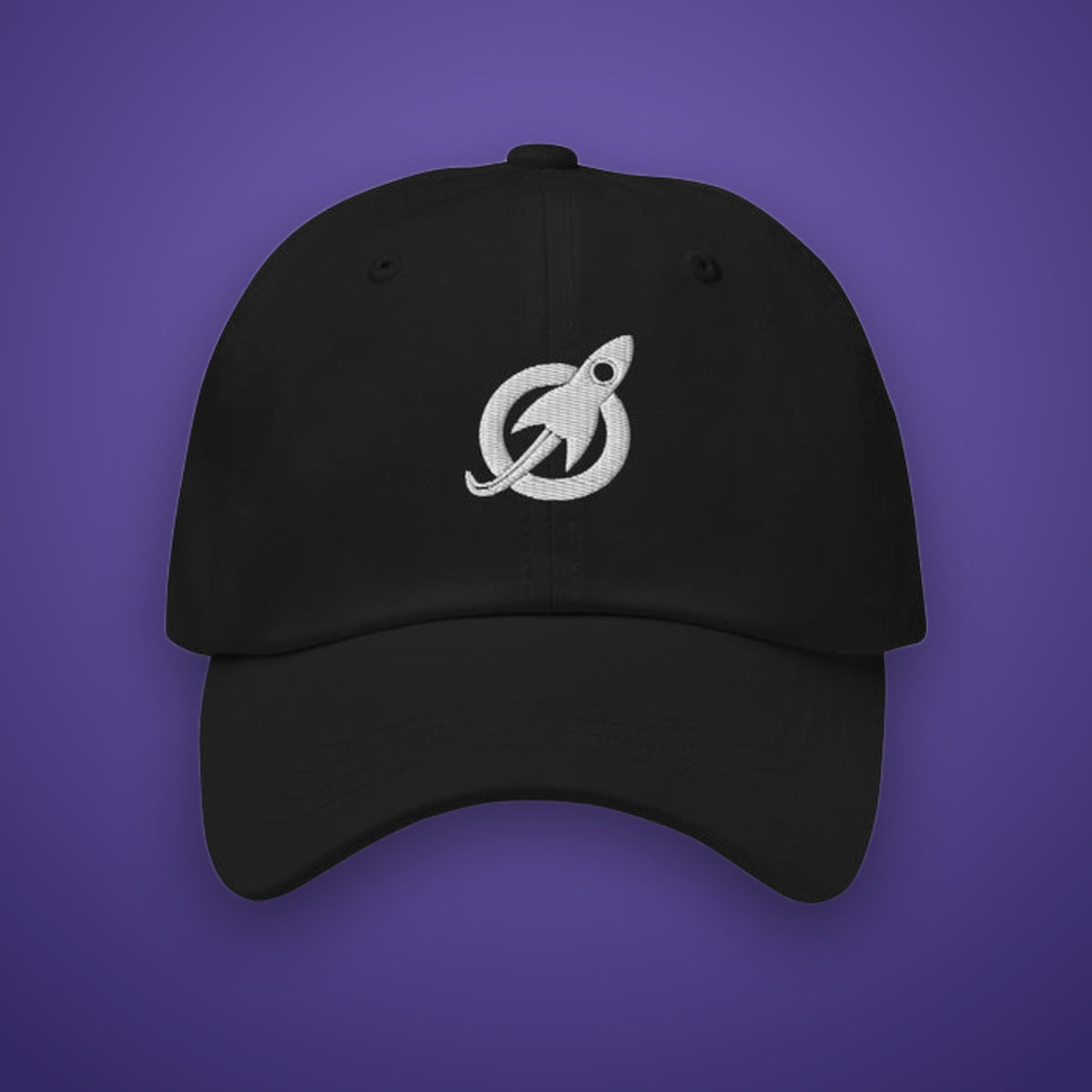 Rocket Dad Hat on Future Astronaut branded background
