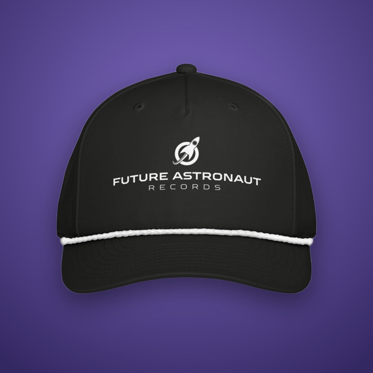 FAR Rope Cap on Future Astronaut branded background