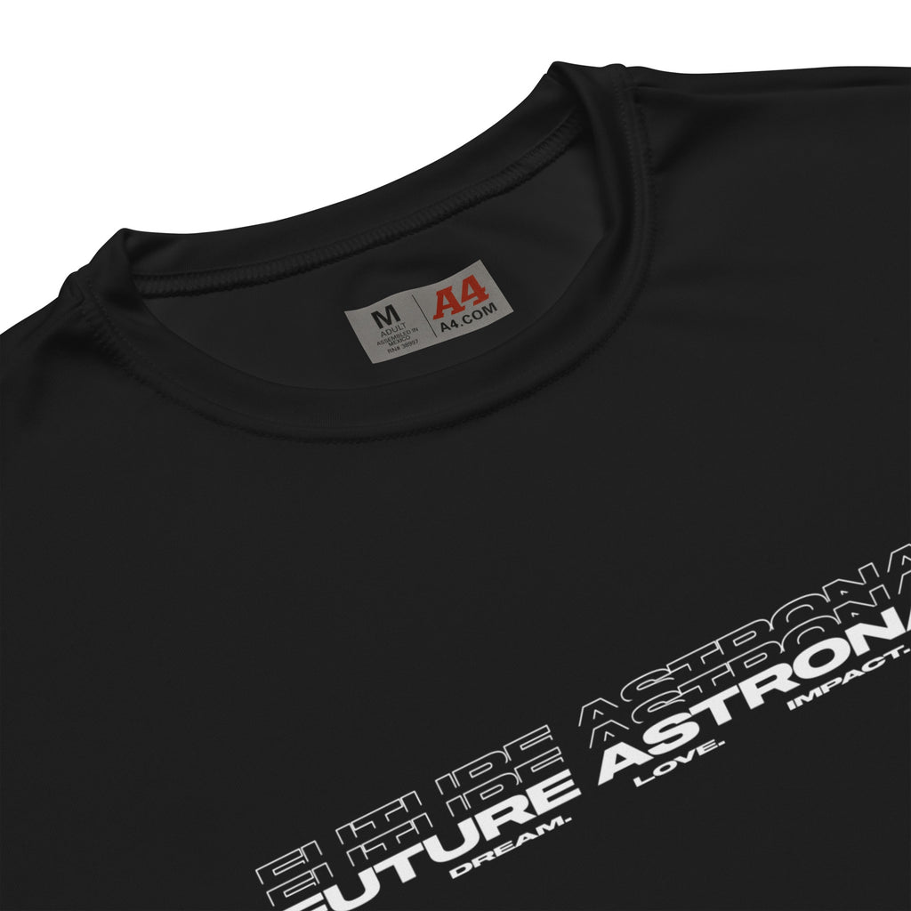 Future Astronaut Performance Tee fabric and print detail