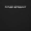 Future Astronaut Crewneck in black, front view, Dream. Love. Impact. lockup across the chest