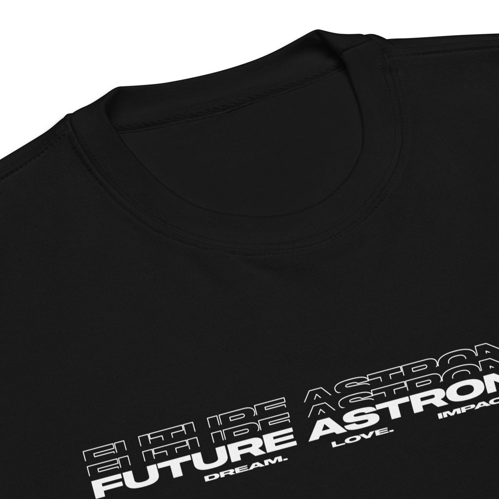 Future Astronaut Crewneck in black, fabric and construction details