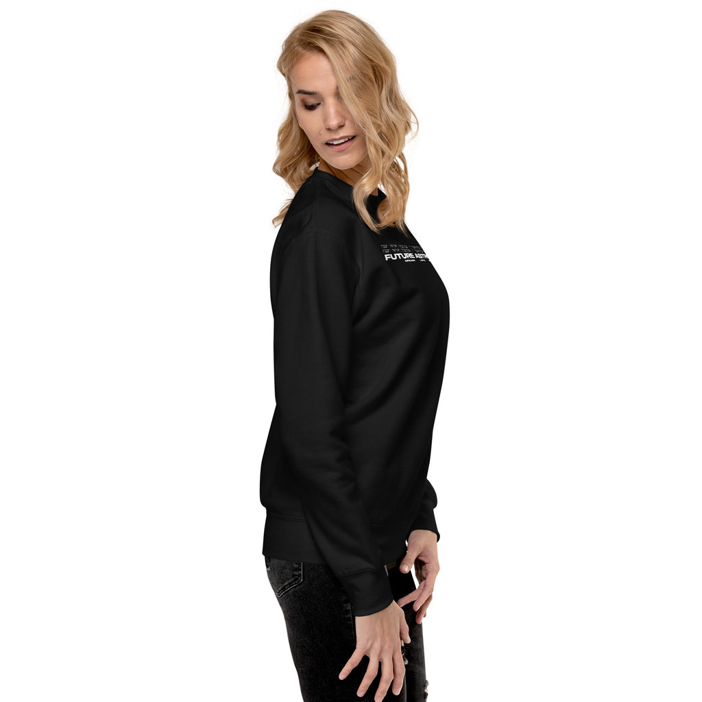Future Astronaut Crewneck in black, right side view